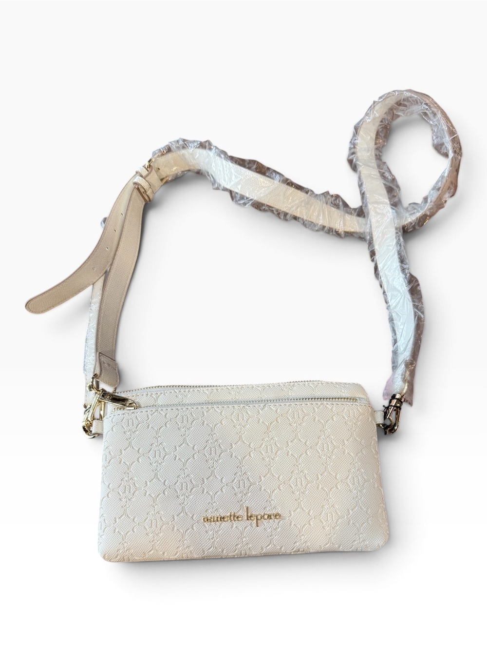 white Nanette Lepore Shellie crossbody bag